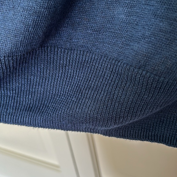 Extra Small Blue V Neck Sweater - Picture 4 of 10